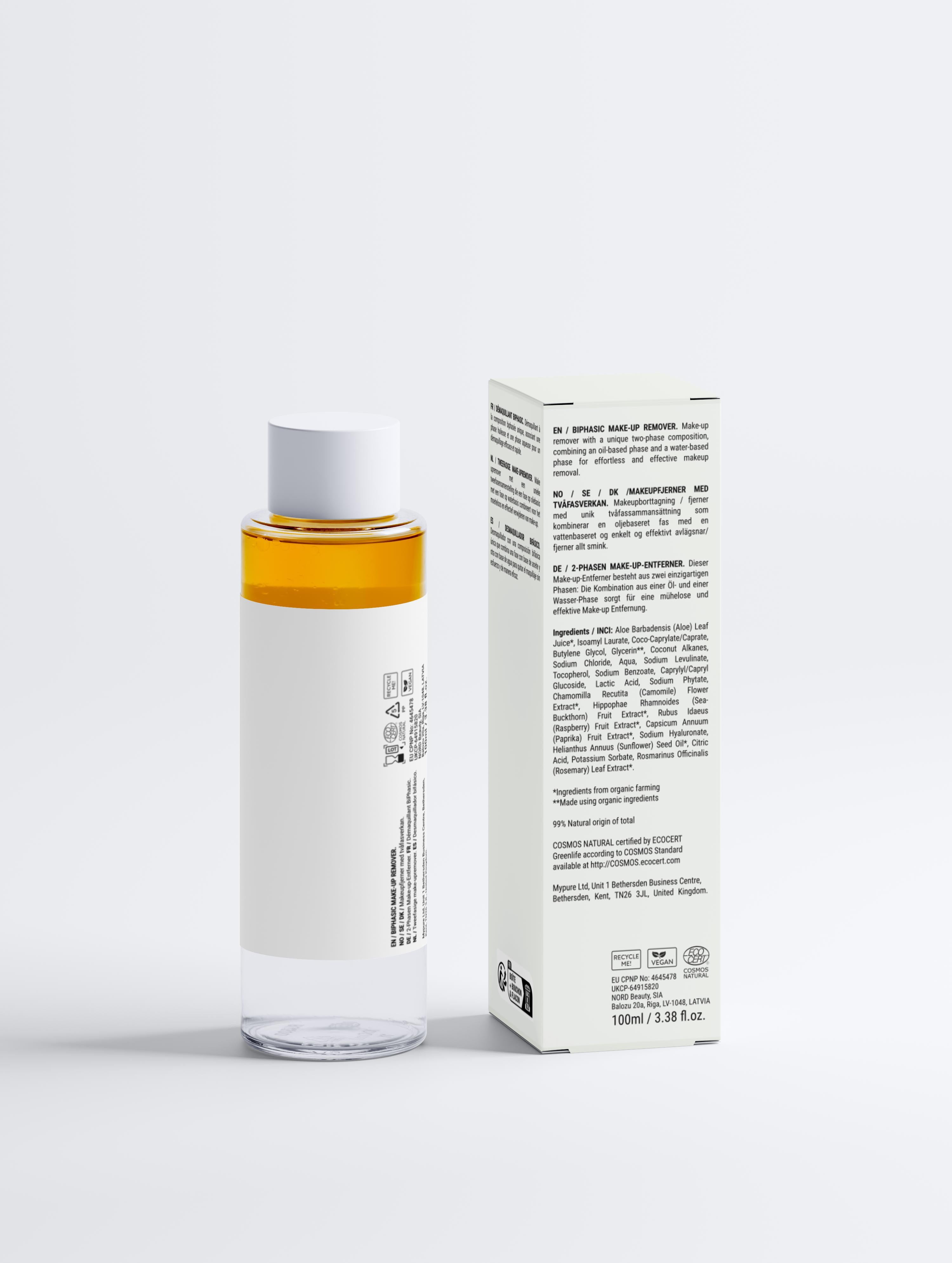 All Natural Fragrance Free Make-up Remover