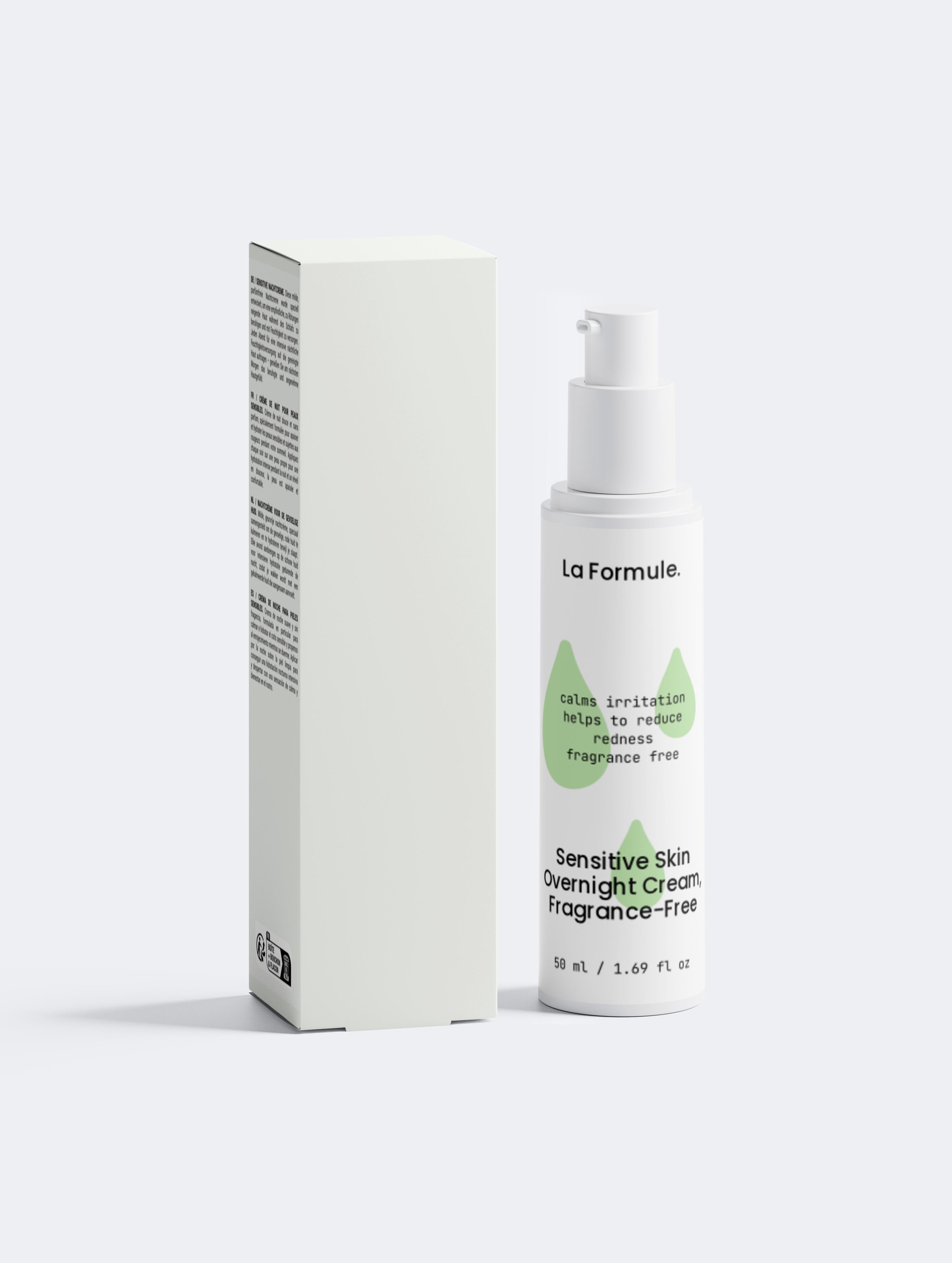 Sensitive Skin Overnight Cream, Fragrance-Free