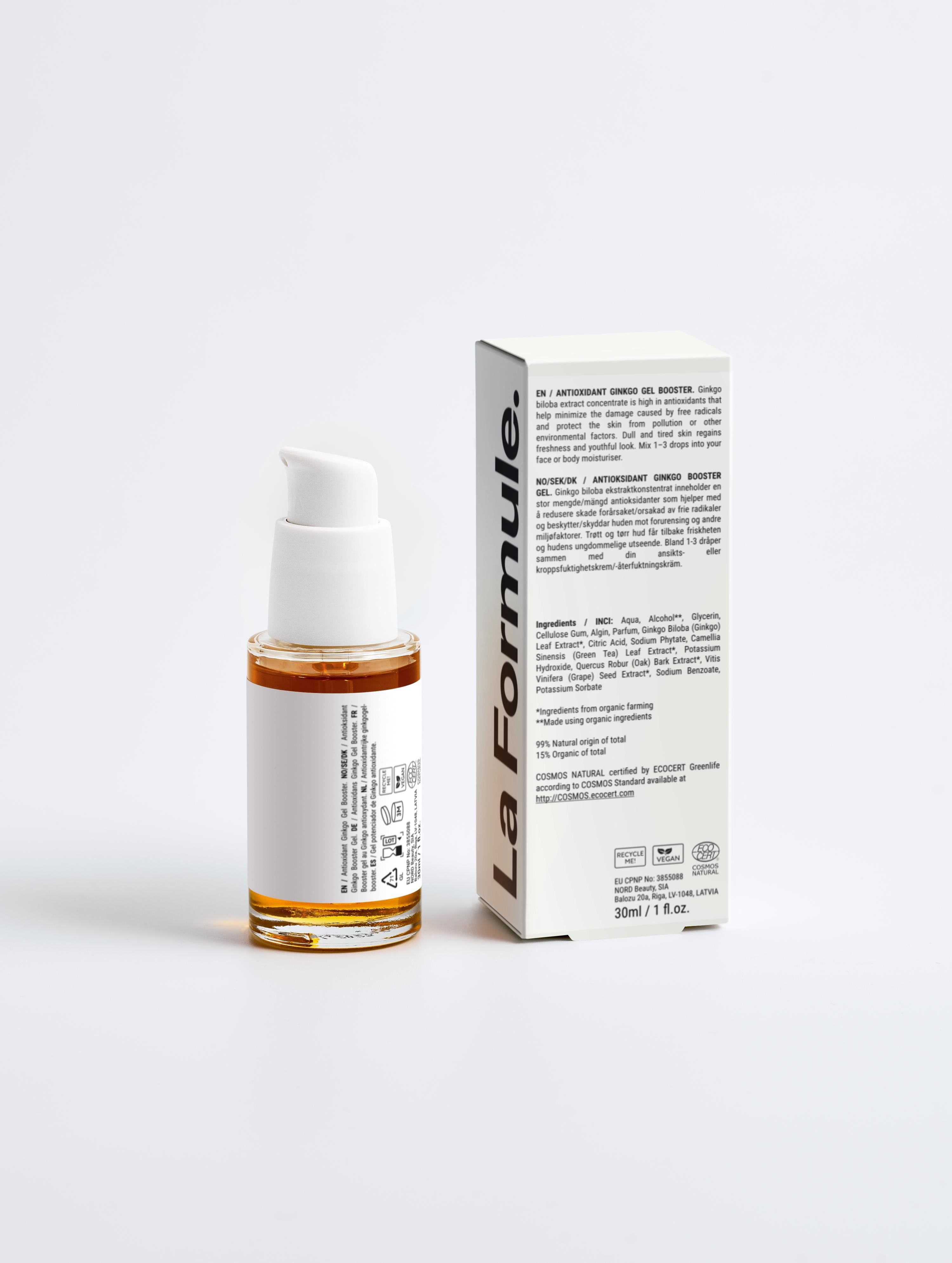 Oil Free Hydrating Antioxidant Ginkgo Gel Booster