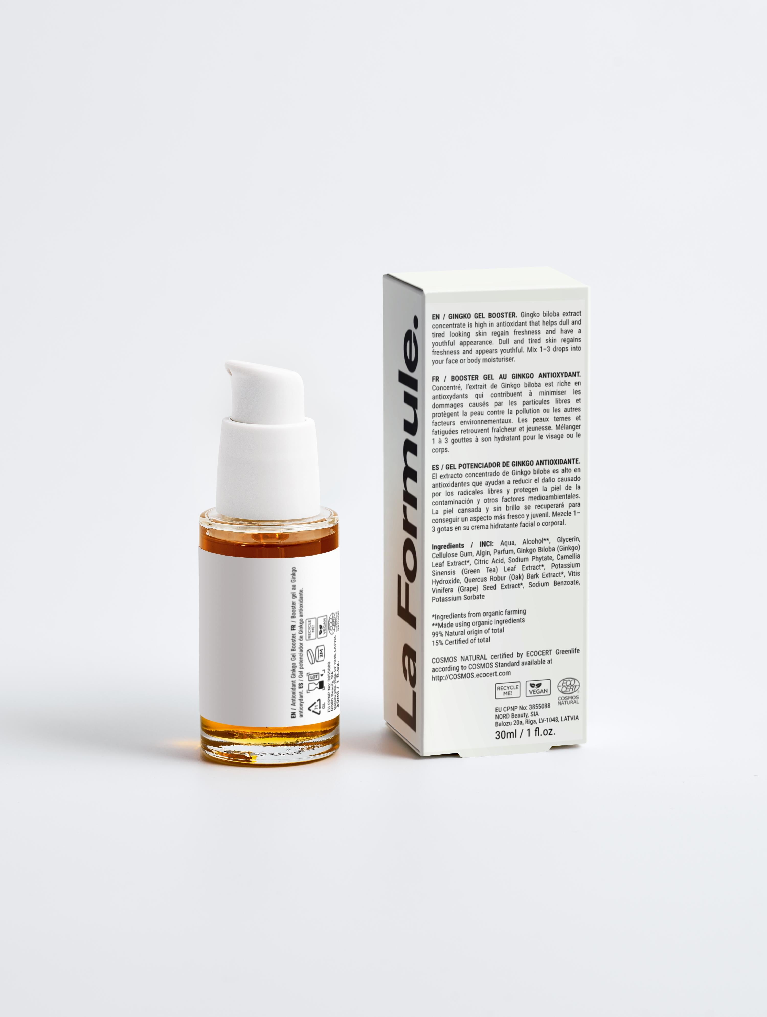 Oil Free Hydrating Antioxidant Ginkgo Gel Booster